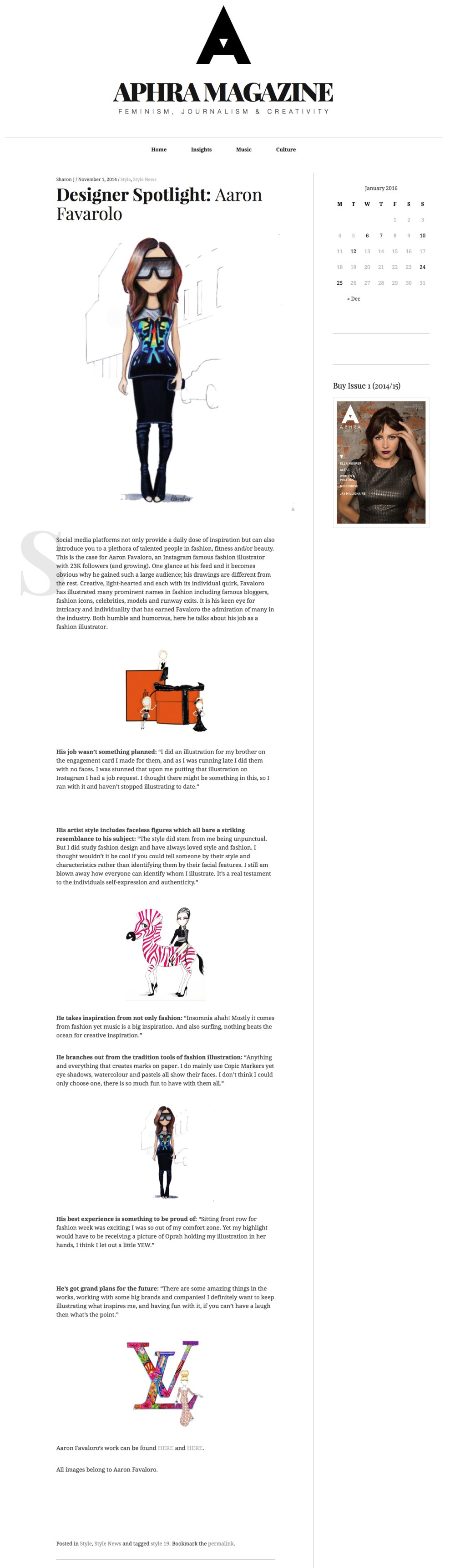 Designer Spotlight: Aaron Favarolo – Aphra Magazine